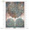 Świat Orientu, wzór tapetowy, tapeta, dywanowy, mandala, mandale, turkus, rdza, miedź, miedziany, collection Oriental World, wallpaper pattern, carpet, mandala, mandalas, turquoise, rust, copper, Kollektion Orientalische Welt